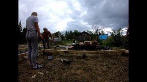 Строительство беседки 6х4 своими руками (часть 2 - нижняя обвязка)