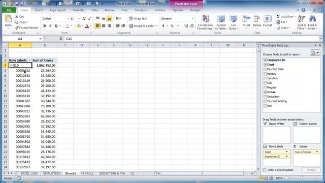 Microsoft Excel - Pivot Table Top 10 (or Top 1, 2, 3, etc.) смотреть онлайн