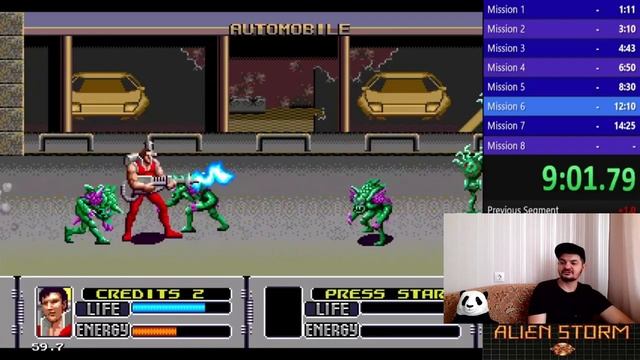 Alien Storm SEGA Speedrun Мировой рекорд - Чужие СЕГА Спидран Мировой рекорд.mp4 смотреть онлайн