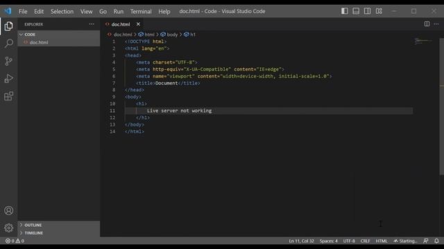 How to solve live server not working in VS Code #youtube смотреть онлайн