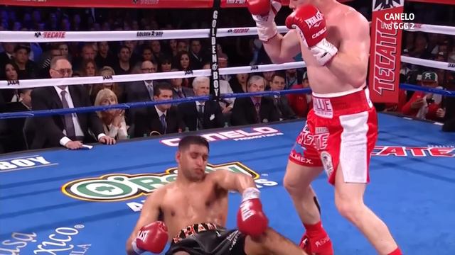 Incredible slow-mo! Canelo Alvarez's BRUTAL knockout of Amir Khan смотреть онлайн