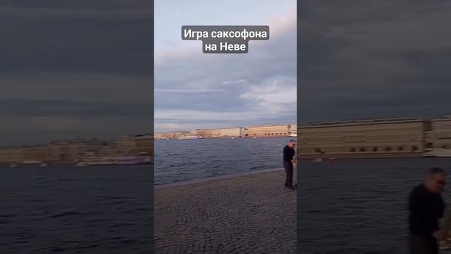 До конца! Отличная игра на саксофоне на берегу Невы #нева #саксофон #питер #спб #вечер смотреть онлайн
