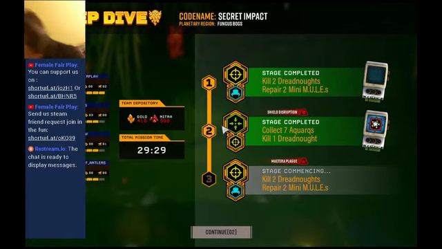 40k Ork boyz Lets play Deep rock galatic: Deep dive disaster смотреть онлайн