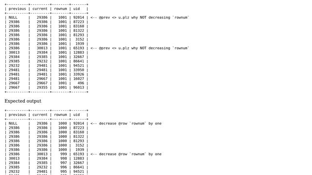 Databases: MySQL CASE WHEN is not working as expected with user-defined variables? смотреть онлайн