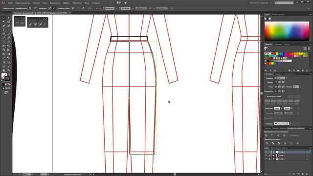 Рисуем прямую юбку в векторе смотреть онлайн