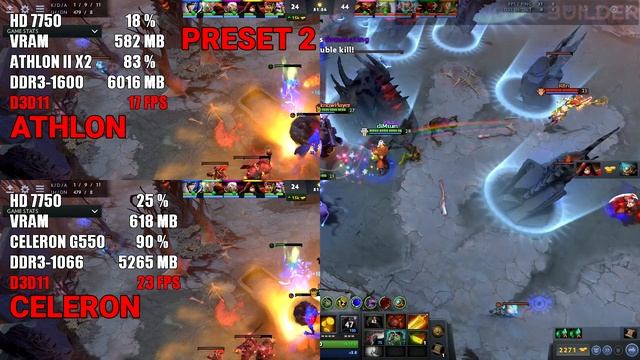 DOTA 2 | Celeron VS Athlon X2 смотреть онлайн