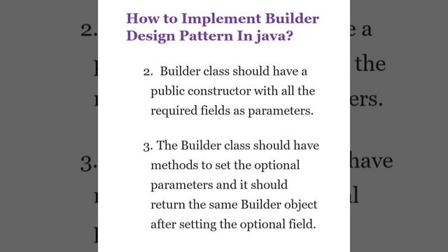 Builder Design Pattern Explained in short @javasip-official смотреть онлайн