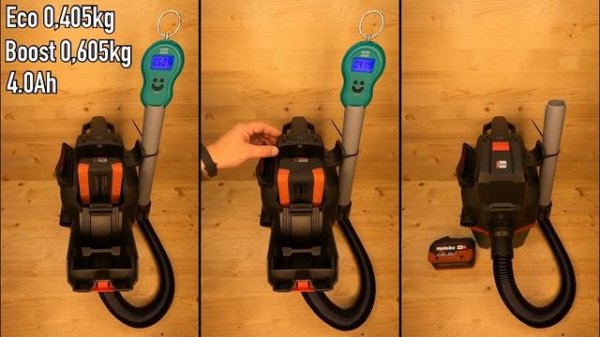 Сила всасывания 4.0/5.5/8.0Ah Metabo AS 18 L PC Compact