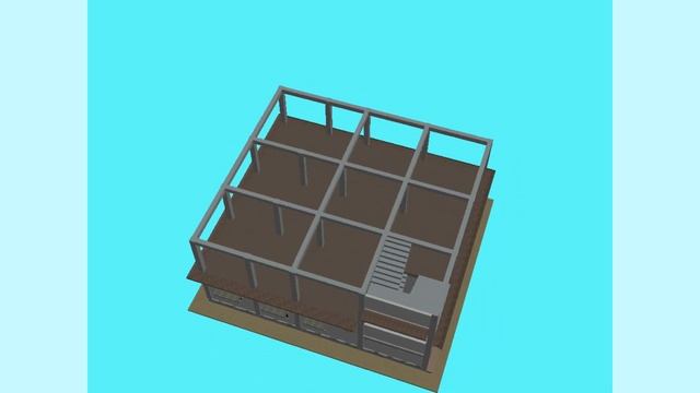 AutoCAD 3D Building Model | G+2 RCC Building (Project2) смотреть онлайн