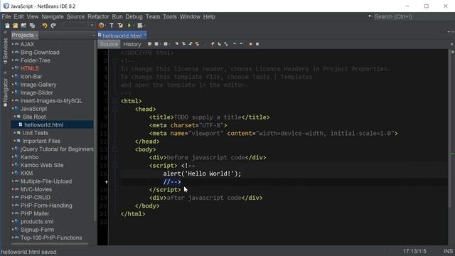 JavaScript Hello World Tutorial | Introduction to JavaScript Programming смотреть онлайн