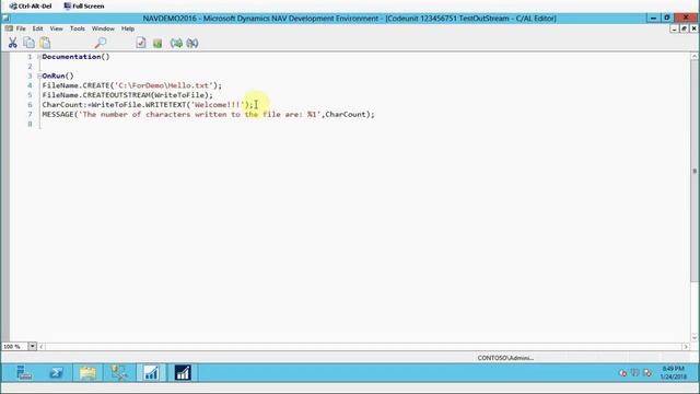 File Handling in Navision смотреть онлайн