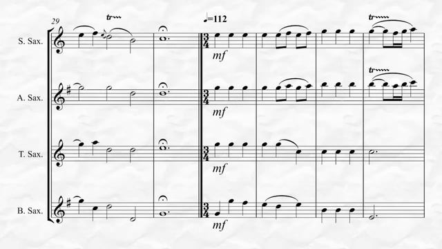 Handel - Water Music Suite No. II Movements 1-5 (for Saxophone Quartet) смотреть онлайн