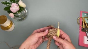 Мастер-класс домик для чайника крючком из джута