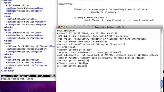 XML parsing using ElementTree смотреть онлайн
