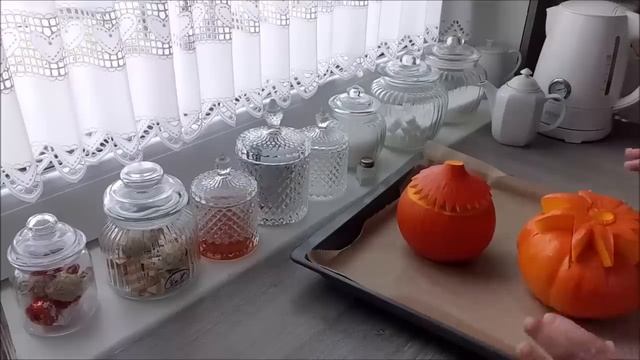 Фаршированная тыква рисом и изюмом из духовки! смотреть онлайн