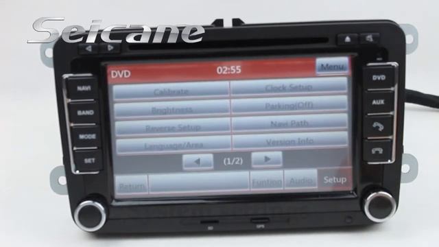Multifunctional Volkswagen Tiguan 2 Din Radio CD Player with Sanyo DVD 1080P Video RDS MP3 смотреть онлайн