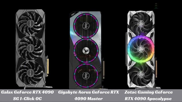 Galax RTX 4090 SG 1-Click OC vs Gigabyte Aorus RTX 4090 vs Zotac Gaming RTX 4090 смотреть онлайн