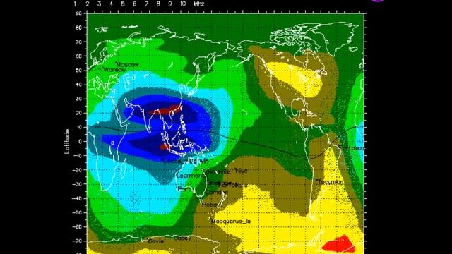 Global Ionospheric foF2 Map June 25 - 27 2012 смотреть онлайн