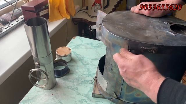 Печь БОЧОНОК для палатки смотреть онлайн