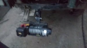 Задняя съёмная лебедка на УАЗ  бортовой (буханка).