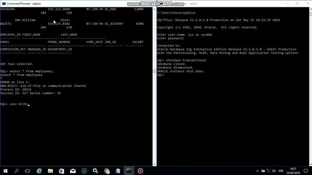 Shutdown dan Startup Database Oracle 11g melalui Enterprise Manager Command Prompt dan смотреть онлайн