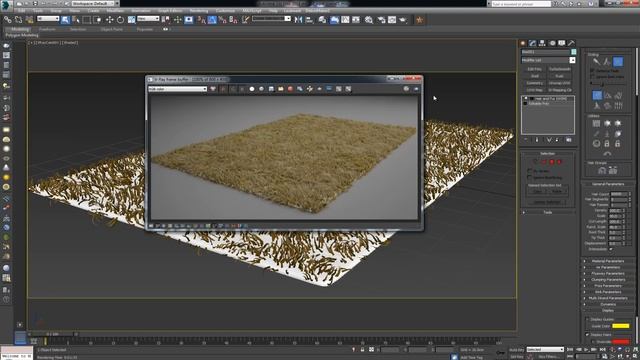 Creating Rugs in 3ds Max with Hair and Fur modifier смотреть онлайн