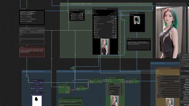 ComfyUI-Impact-Pack - Workflow: Hair restyling #1 (demonstration) смотреть онлайн