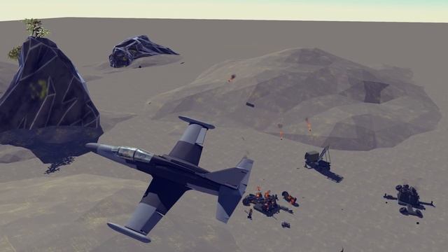 My new Light Attack Airplane vs Anti-Aircraft Cannons #15 | Besiege смотреть онлайн