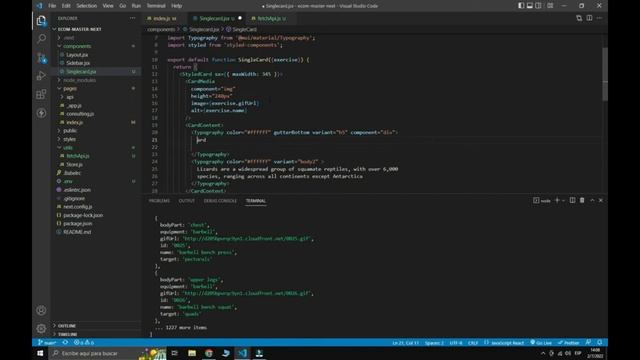 Fetch rapidapi external Api (Fitness Center) смотреть онлайн