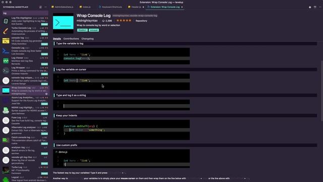 ? Blazingly Fast Console.log in VSCode ? смотреть онлайн