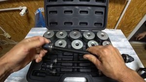 НАБОР ОПРАВОК ДЛЯ ЗАПРЕССОВКИ И ДЕМОНТАЖА САЙЛЕНТБЛОКОВ И ПОДШИПНИКОВ!