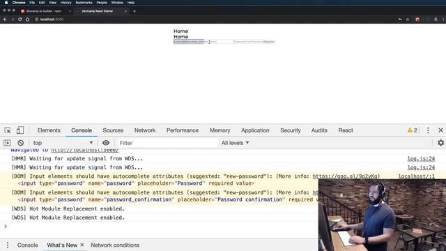 Building the React Registration Component смотреть онлайн