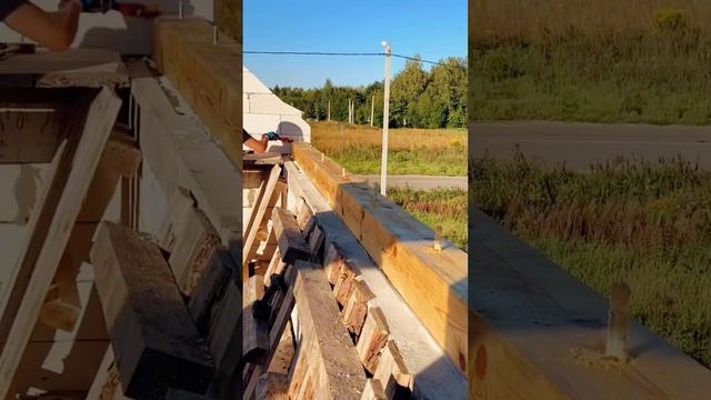 Крепление мауэрлата. Двускатная крыша #стройка #кровля #крыша #мурлат #мауэрлат смотреть онлайн