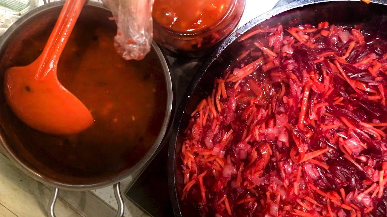 ДЕЛАЕМ ГОТОВКУ ПРОЩЕ! Консервируем ЗАЖАРКУ ДЛЯ БОРЩА на зиму