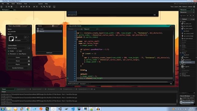 Make an Endless Runner Game - Creating Obstacles - GameMaker Studio 2 смотреть онлайн