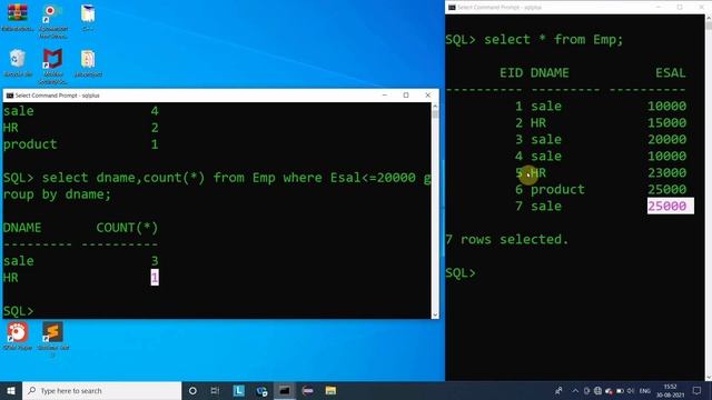 group by clause in sql | Oracle Database смотреть онлайн