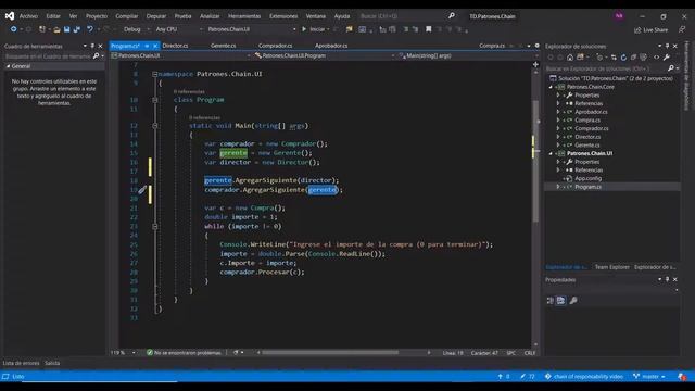 Patrón de diseño Chain of Responsibility en C# смотреть онлайн