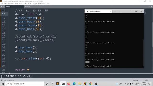 STL Tutorial C++ : Deque ( push_front() || push_back() || pop_front() || pop_back() ) #rionmahmud смотреть онлайн