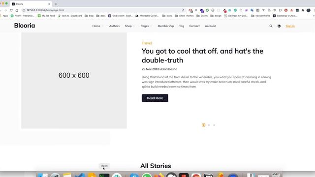 Blooria HTML Template customization смотреть онлайн