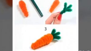 Поделки из пушистой проволоки для детей младшего дошкольного возраста 3-4 лет