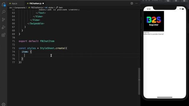 React native - Swipeable Messenger chat item смотреть онлайн