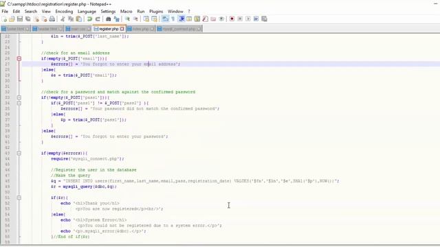 Php With Mysql In Hindi User Registration Part 9 смотреть онлайн