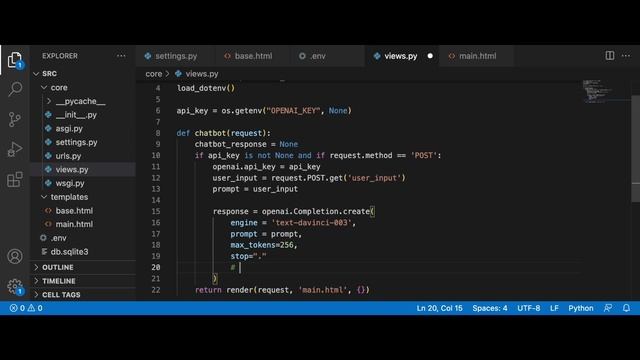 How to use chatGPT with Python ? | Create a chatbot with open AI and Django смотреть онлайн