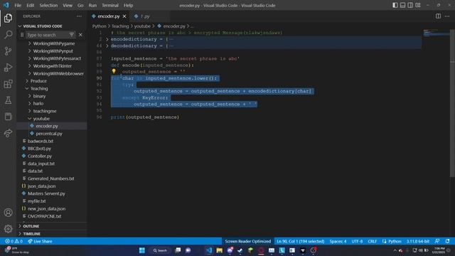 Create an Unbreakable Message Encrypter/Decrypter in Python! смотреть онлайн