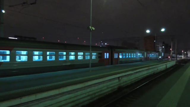 Отправление электропоезда ЭД4МК - 0118 "Нева" с Балтийского вокзала смотреть онлайн