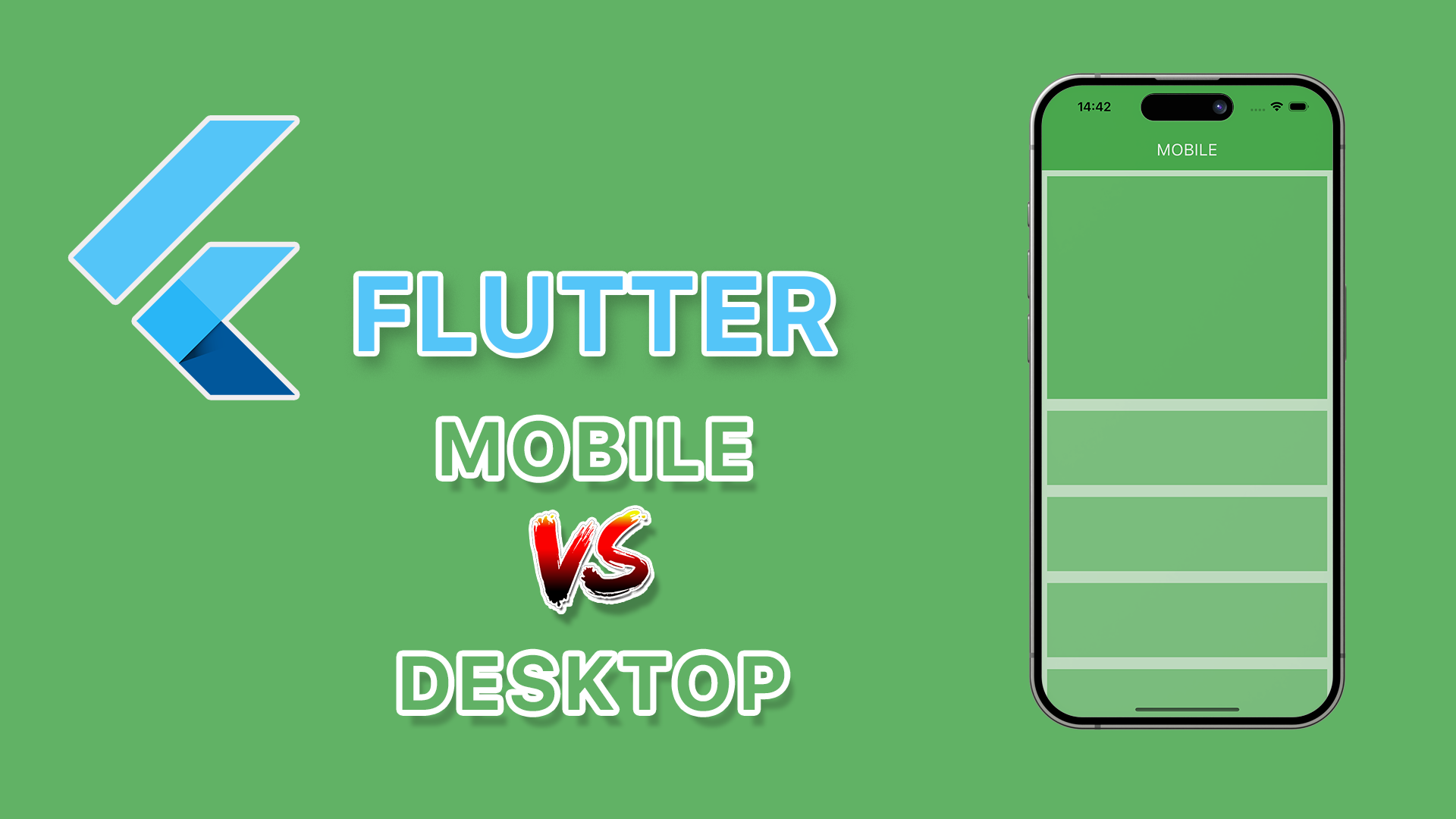 Flutter Tutorial - Mobile vs Desktop смотреть онлайн