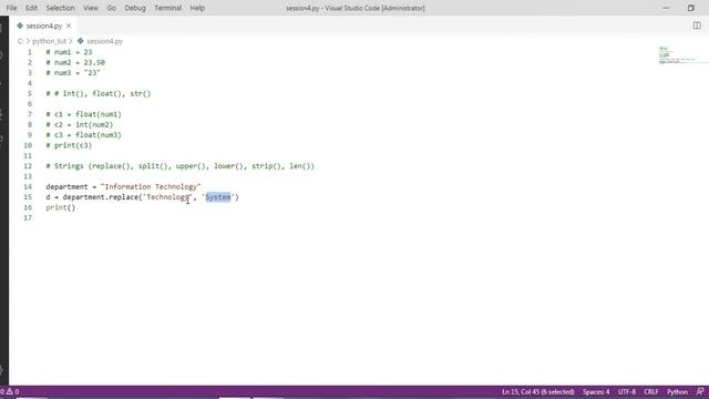 04. Strings & Casting in Python смотреть онлайн
