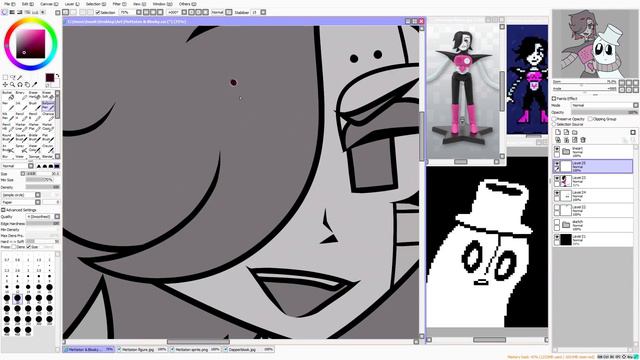 Mettaton & Napstablook! ~ Undertale speedpaint смотреть онлайн