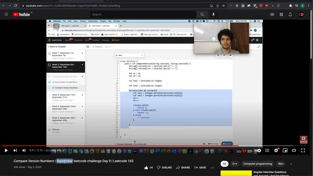 Compare Version Numbers | Leetcode 165 | Live coding session ?? | Strings East Peasy ❤️❤️ смотреть онлайн