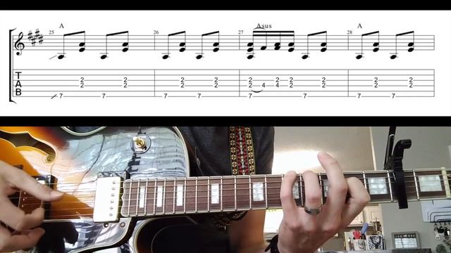 Either Way by Chris Stapleton_Guitar Parts (with TABS) смотреть онлайн